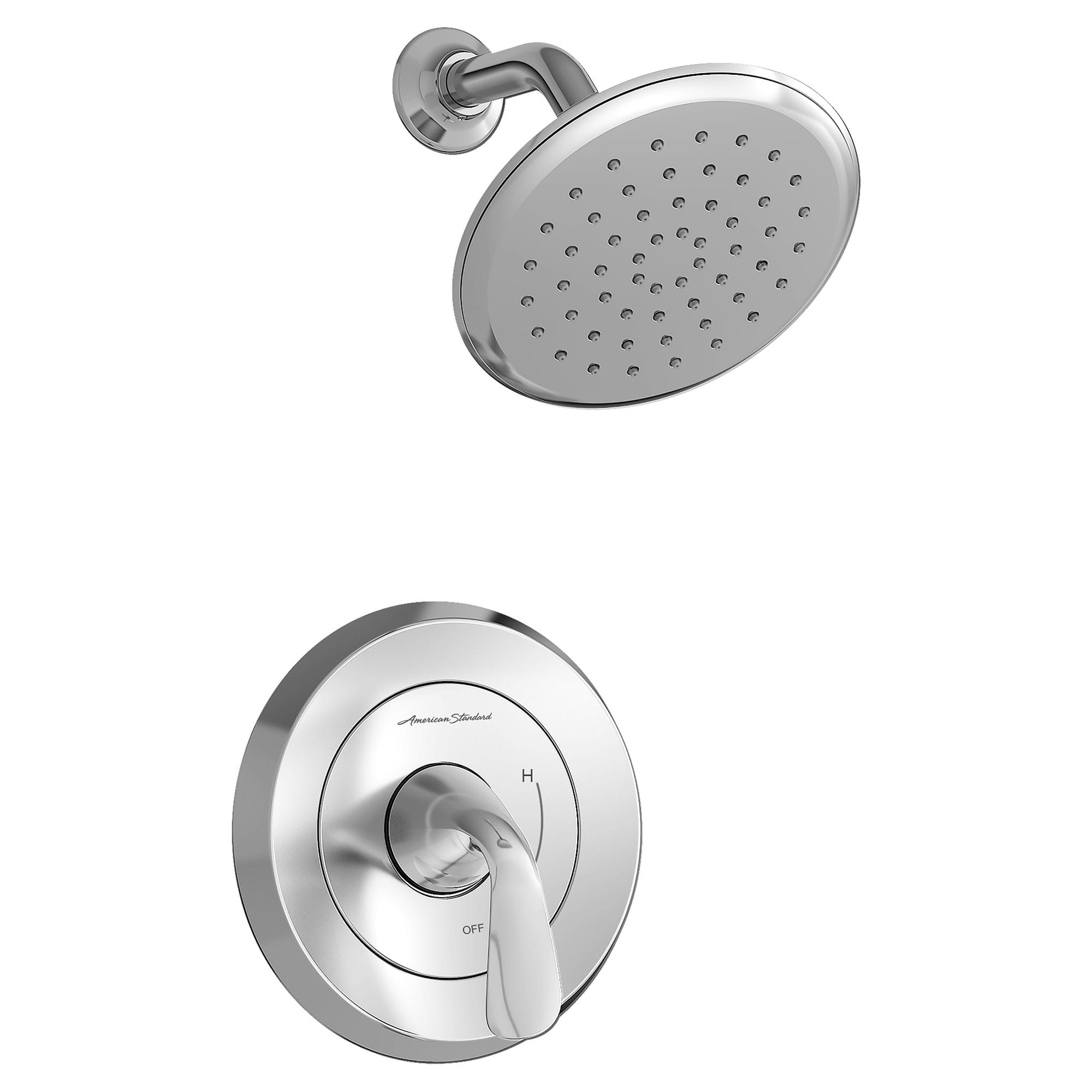 Fluent® 1.8 gpm/6.8 L/min Shower Trim Kit With Water-Saving Showerhead, Double Ceramic Pressure Balance Cartridge With Lever Handle